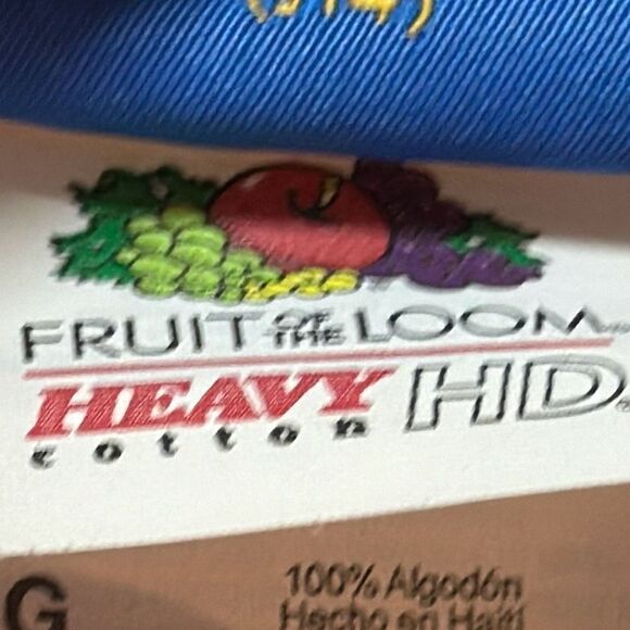 Justice League Aquaman Fruit of the Loom Tag Tee T-shirt Orange Size Large - Picture 7 of 7